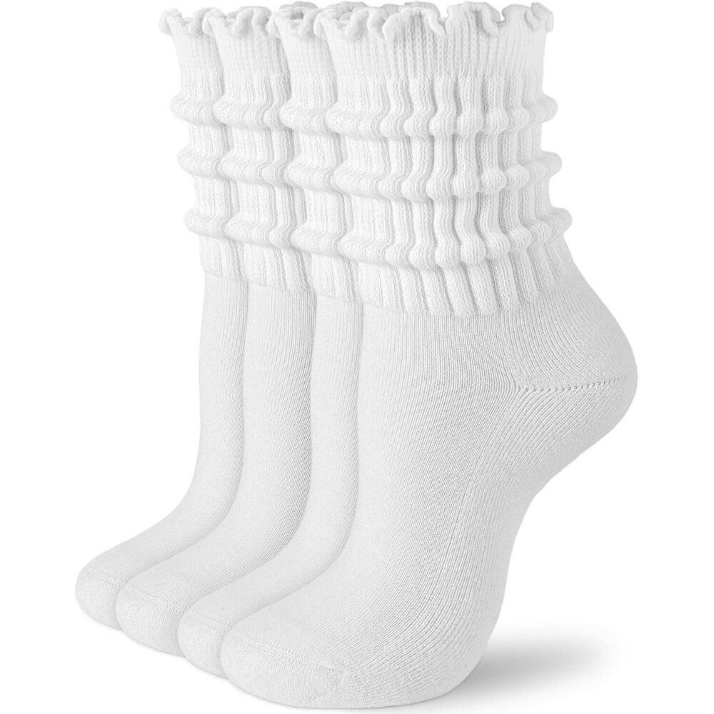 Ruffle Crew Socks for Women Slouch (US, Alpha, One Size, Regular